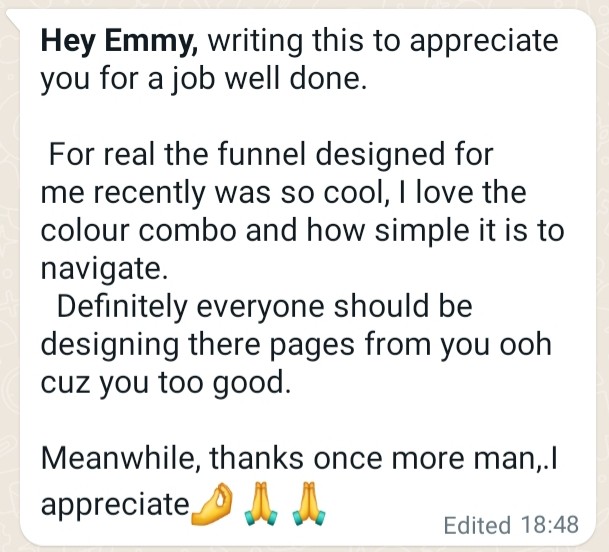 Mercy Ayomide Landing Page Testimony