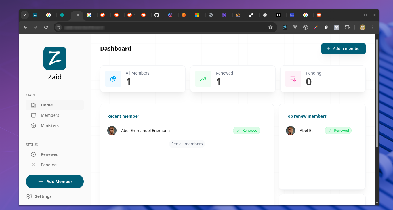 Zaid Dashboard Zaid Dashboard
